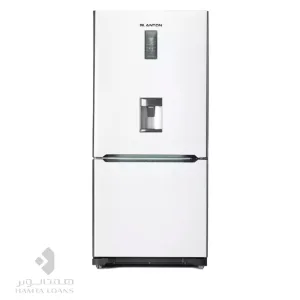 یخچال فریزر کمبی عرض 85 آبریز برقی بلانتون مدل BAH-RF3014L سفید چرمی
