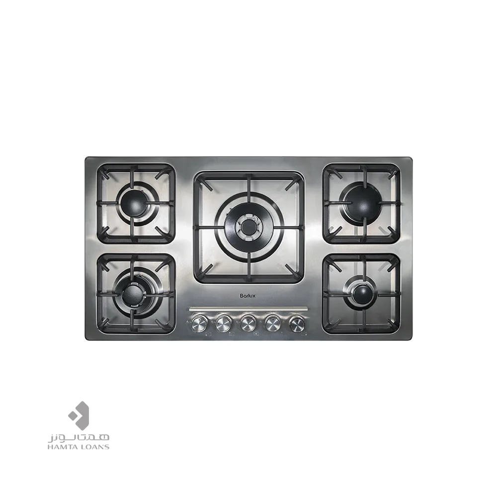 اجاق گاز صفحه ای 5 شعله استیل بارلوکس مدل BGC-1220